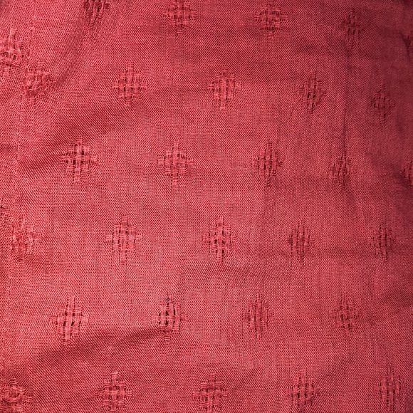 Universal Thread Women’s Short Puff Sleeve Pink Eyelet Blouse - Picture 12 of 12